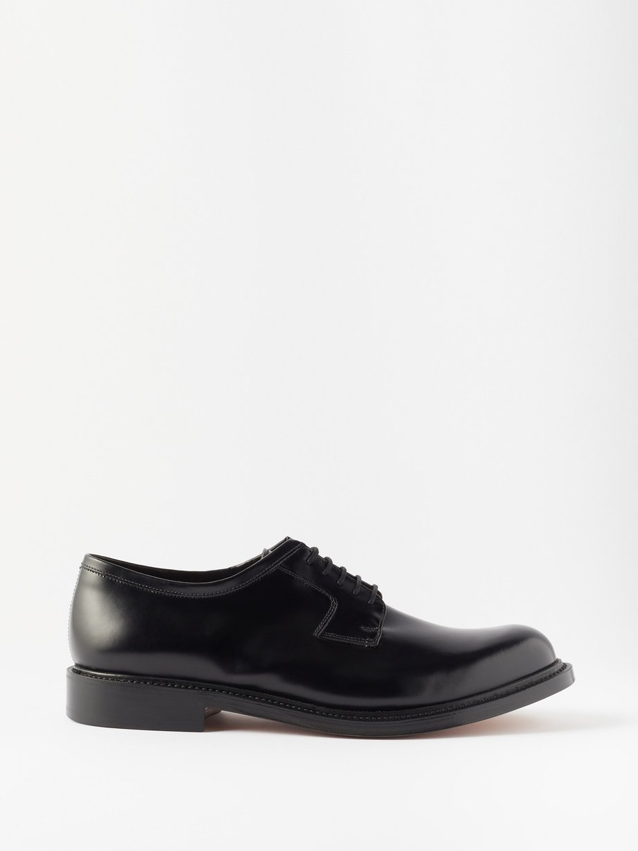 Black Camden leather Derby shoes | Grenson | MATCHESFASHION US