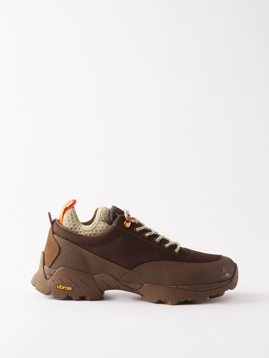 Brown Neal mesh and leather hiking trainers | ROA | MATCHESFASHION UK