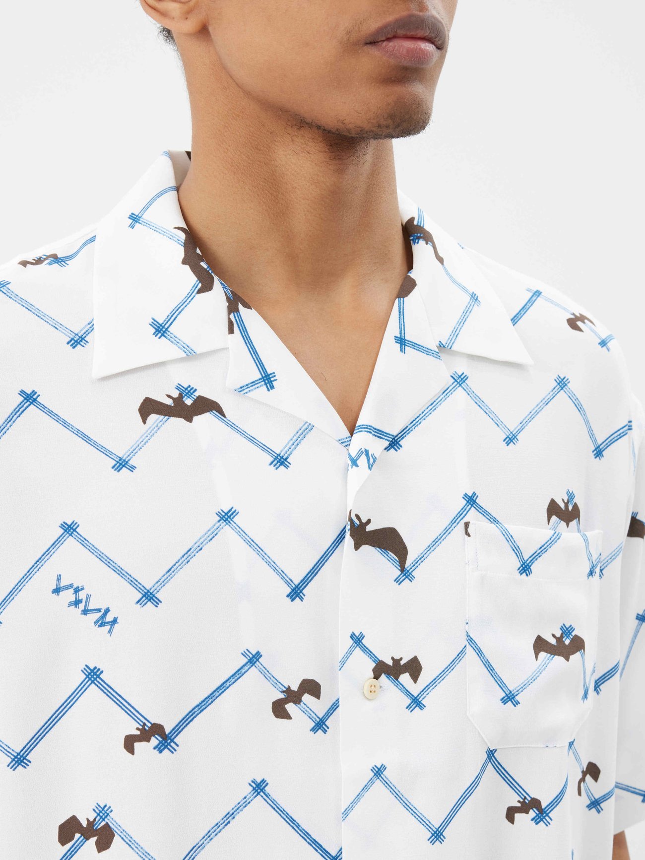 White Copa printed crepe shirt | Visvim | MATCHES UK