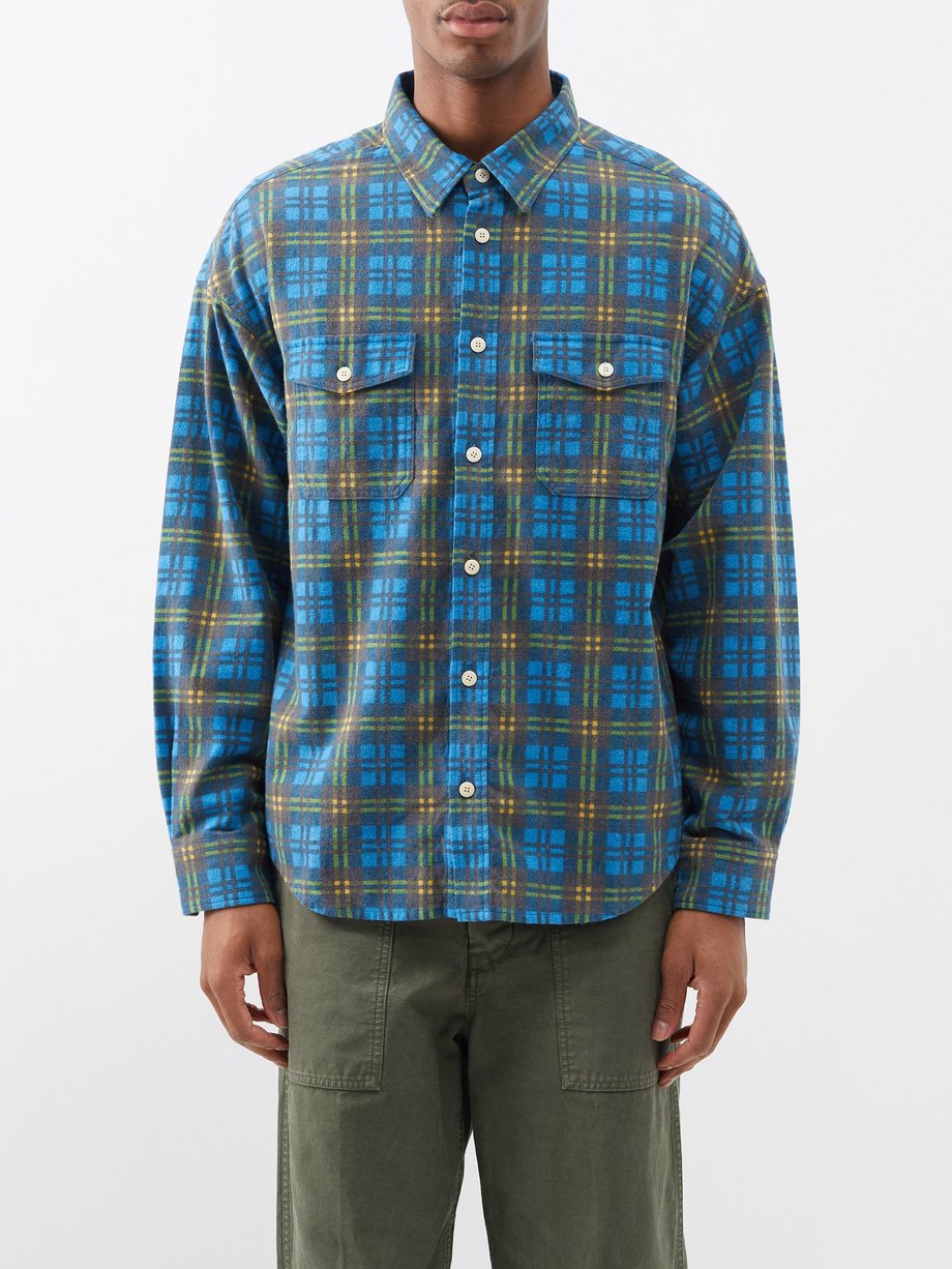 Blue Pioneer checked cotton shirt | Visvim | MATCHESFASHION UK