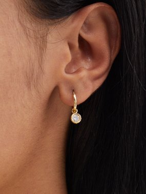 Octavia Elizabeth Charmed Gabby diamond & 18kt gold earrings