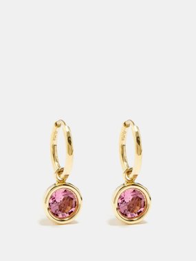 Octavia Elizabeth Charmed Gabby 18kt gold & tourmaline earrings