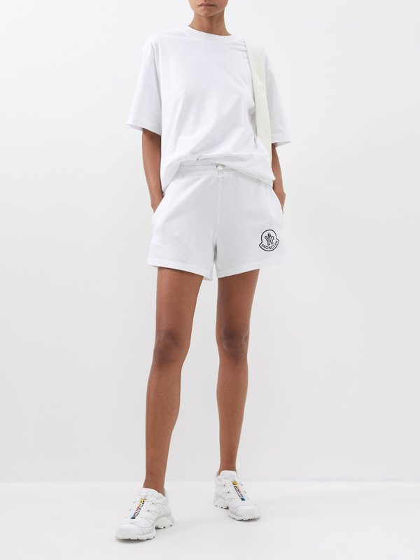 Moncler Logo-print cotton-piqué shorts