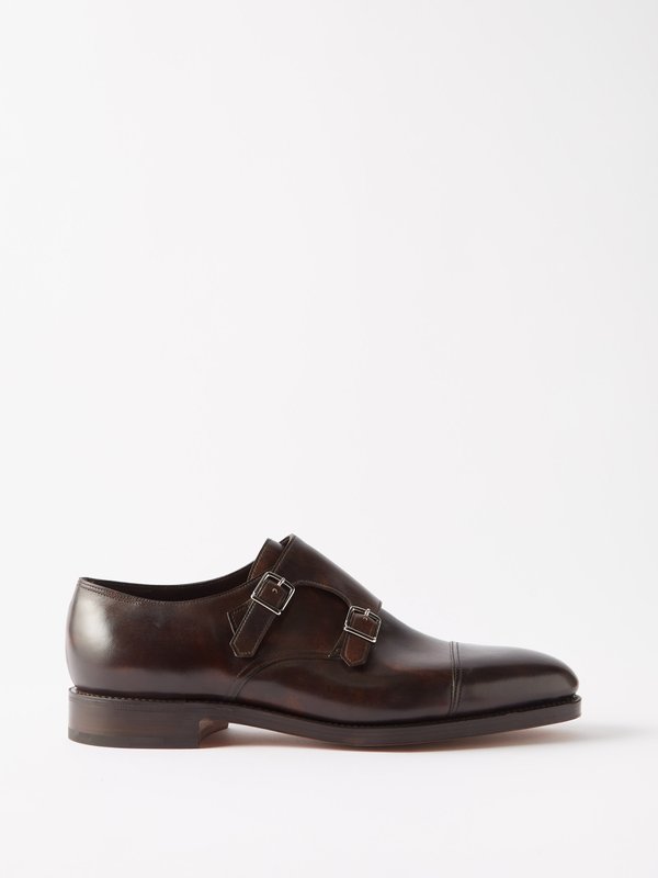 John Lobb William leather monk-strap shoes