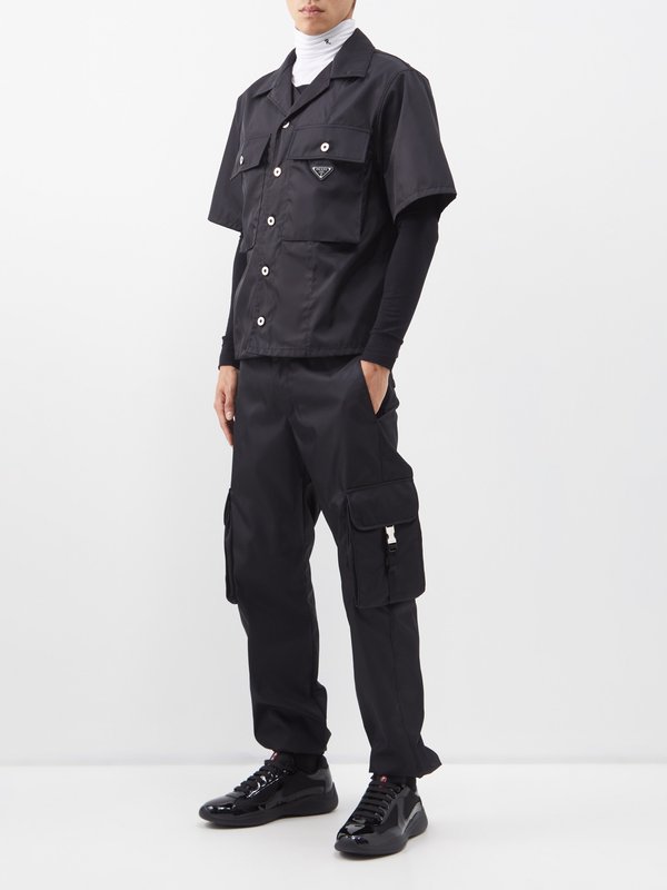 Prada Re-nylon Cargo Pants in Black for Men