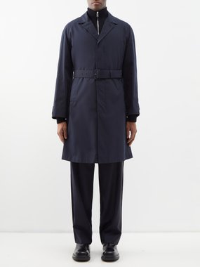 Prada Single-breasted cotton-blend trench coat