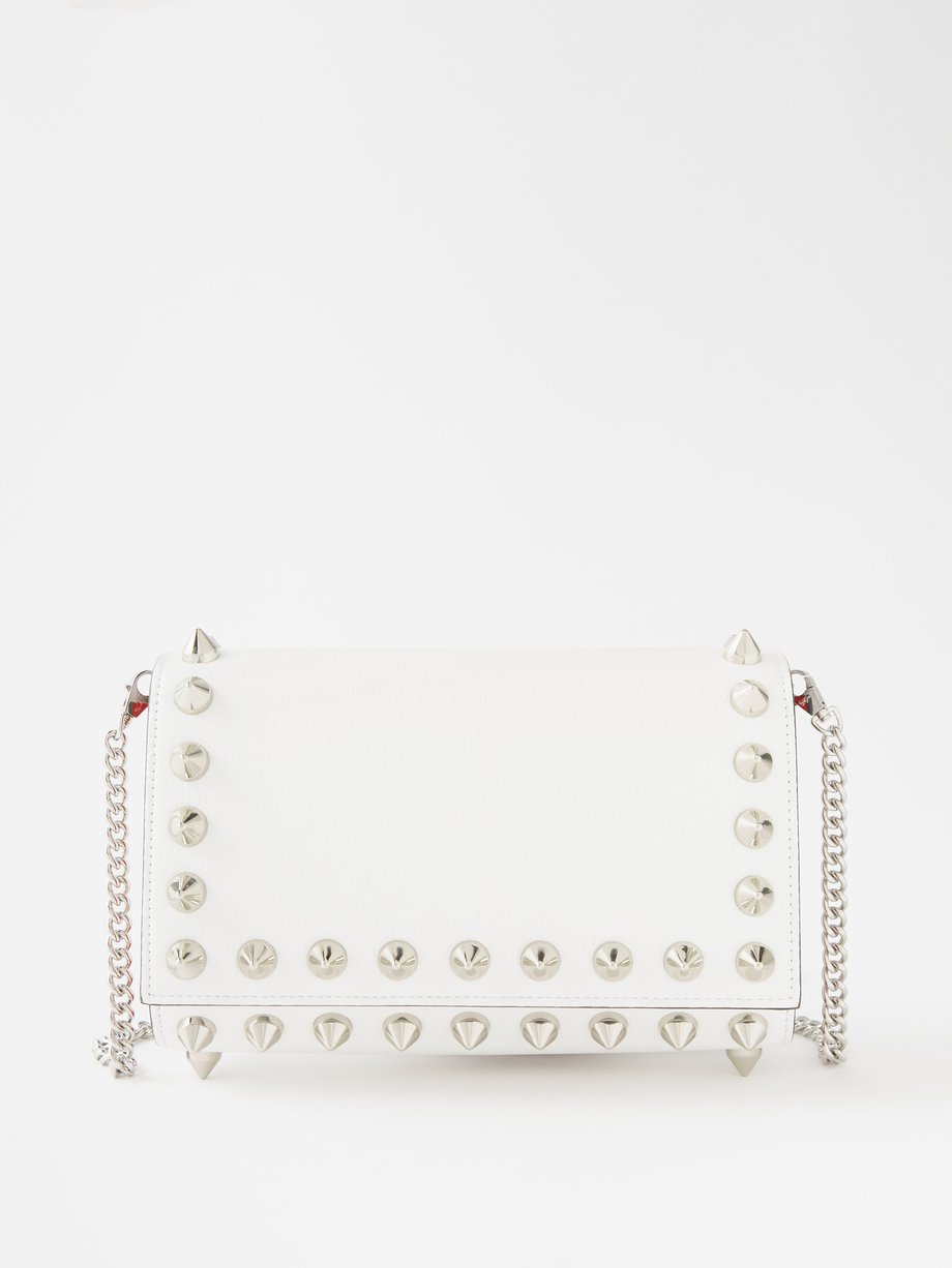 Paloma Embellished Leather Clutch in Black - Christian Louboutin