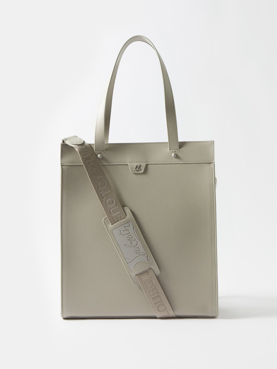 Grey Ruistote leather tote bag, Christian Louboutin