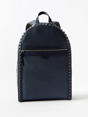 Black Loubifunk spiked leather backpack, Christian Louboutin