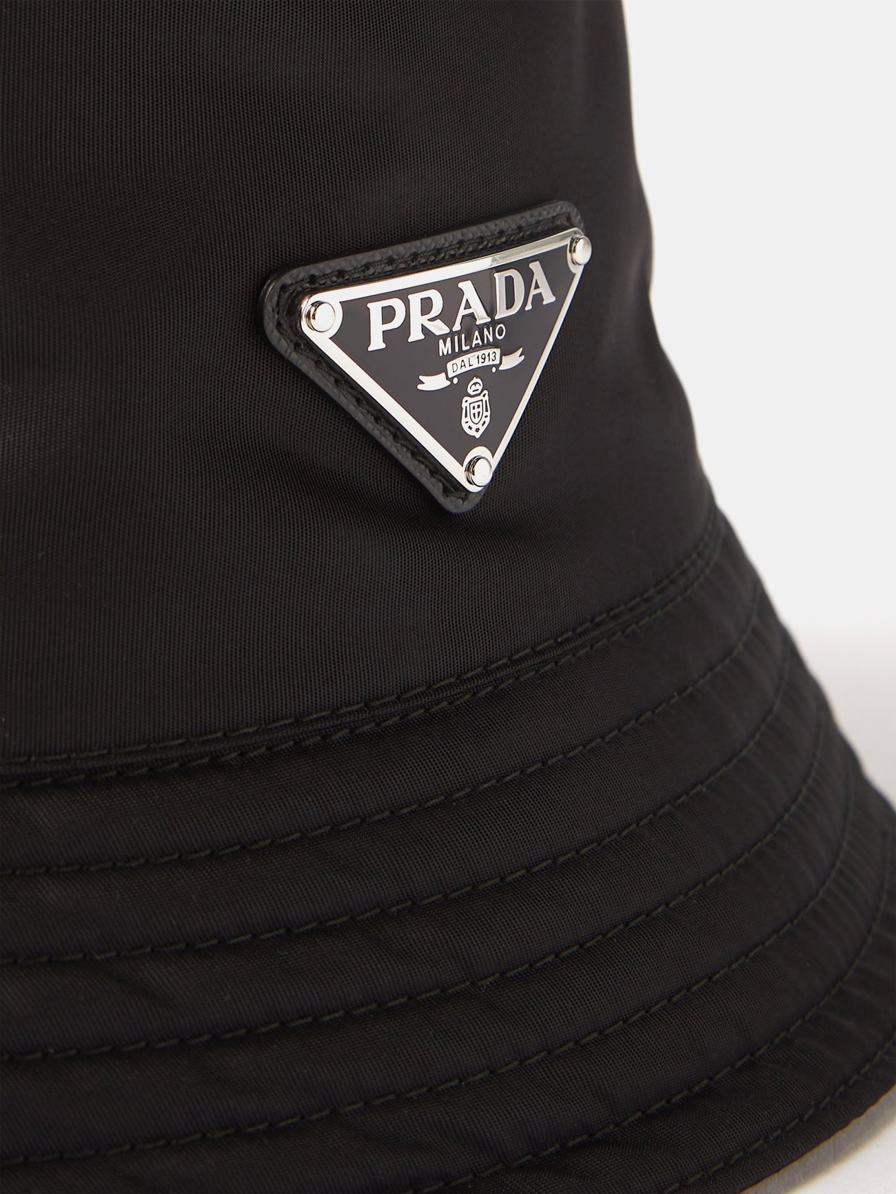 Prada Re-Nylon Bucket Hat, Men, Black, Size XXL