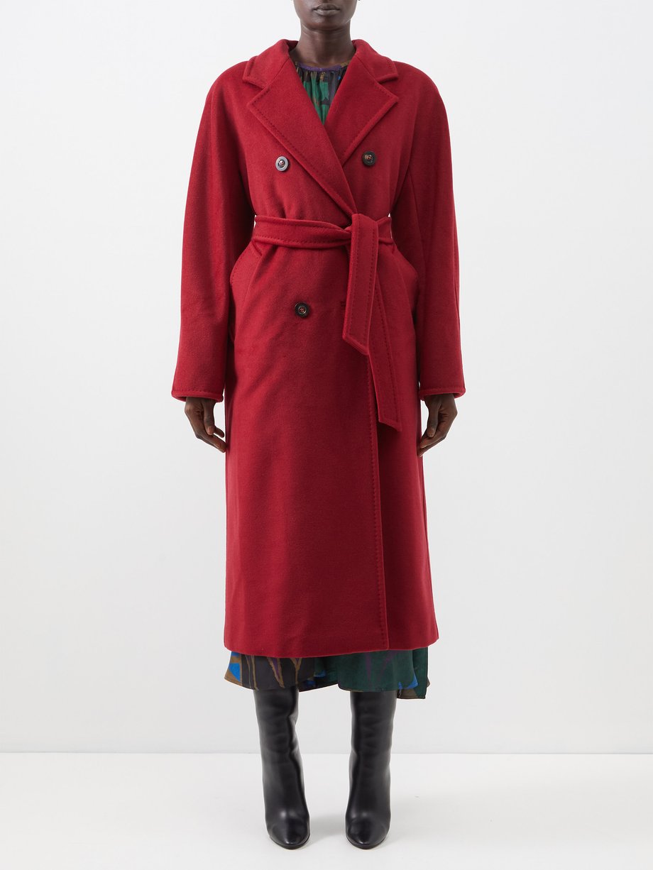 manteau max mara rouge