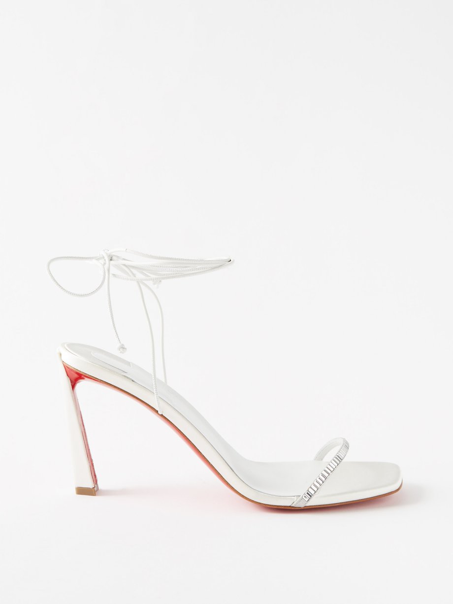 Christian Louboutin Condora Lacestrass 85 leather sandals