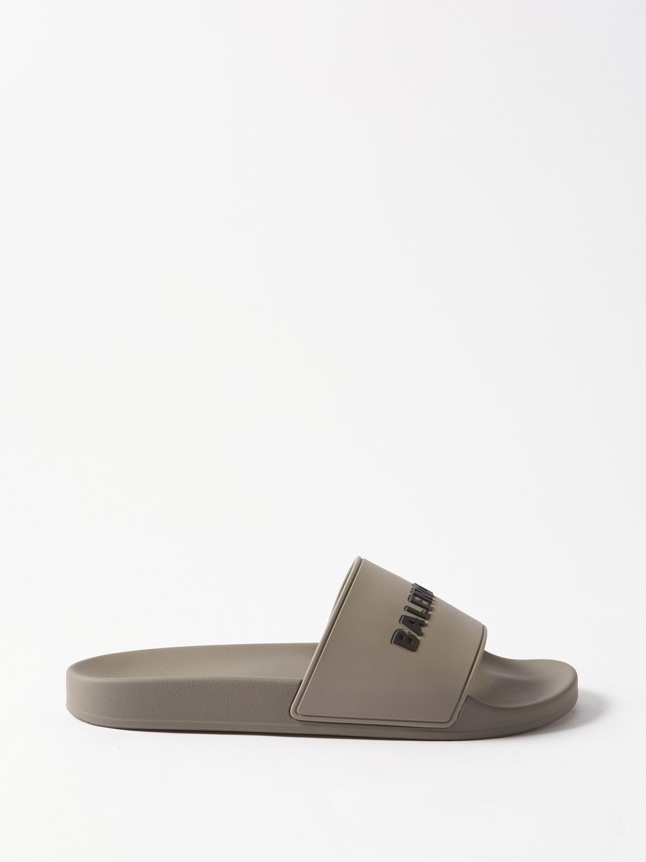 Balenciaga Chunky Platform Slide Sandals in Black  Lyst