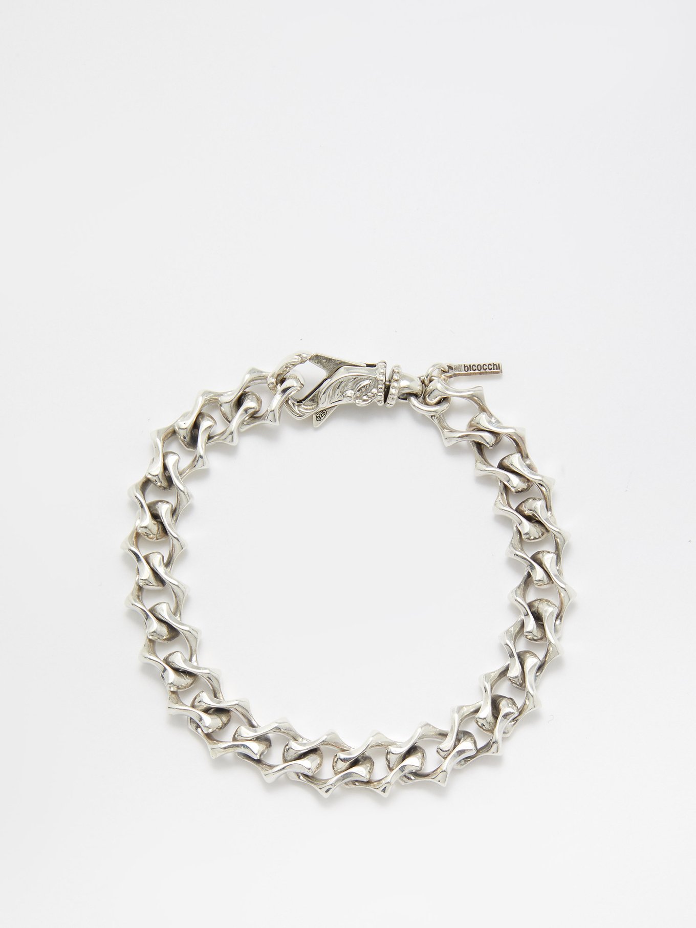 Bottega Veneta - Men - Sterling Silver Chain Bracelet Silver - L