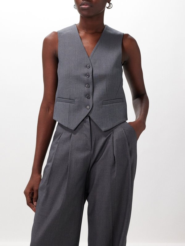 The Frankie Shop Gelso tailored waistcoat