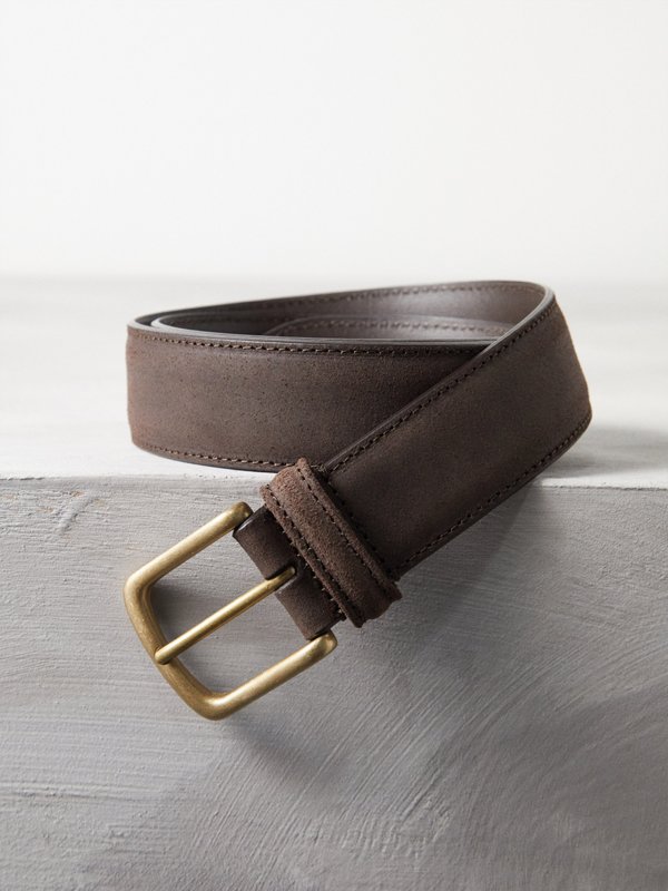 Anderson's Waxed suede belt