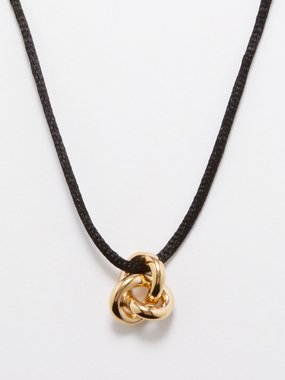 Otiumberg Knot-pendant cord choker necklace