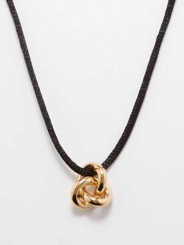 Black Knot-pendant cord choker necklace, Otiumberg
