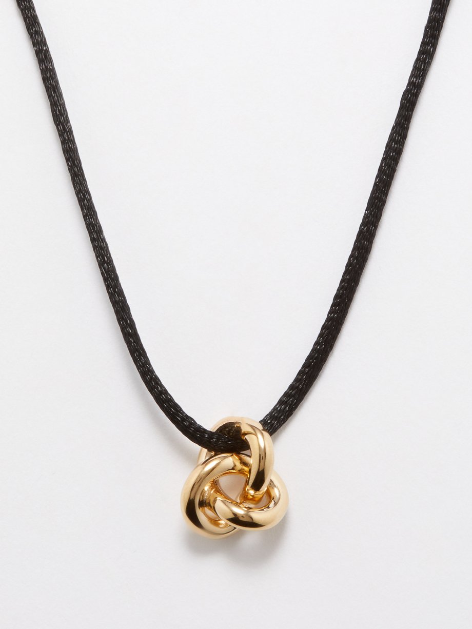 Black Knot-pendant choker necklace | Otiumberg MATCHESFASHION US