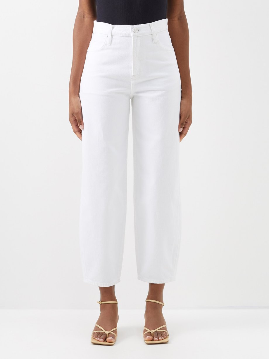 Frame white hot sale cropped jeans