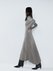 Cashmere-blend ribbed fishtail dress