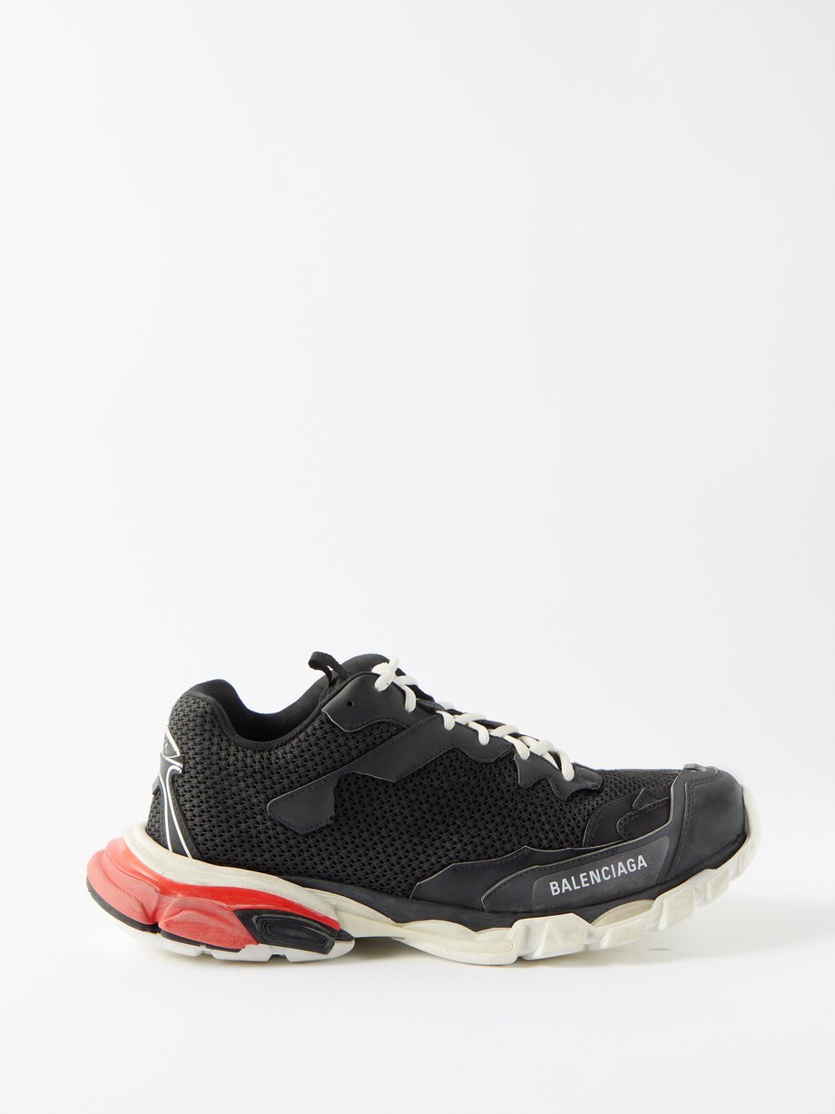 Black Track.3 mesh and faux-leather trainers | Balenciaga