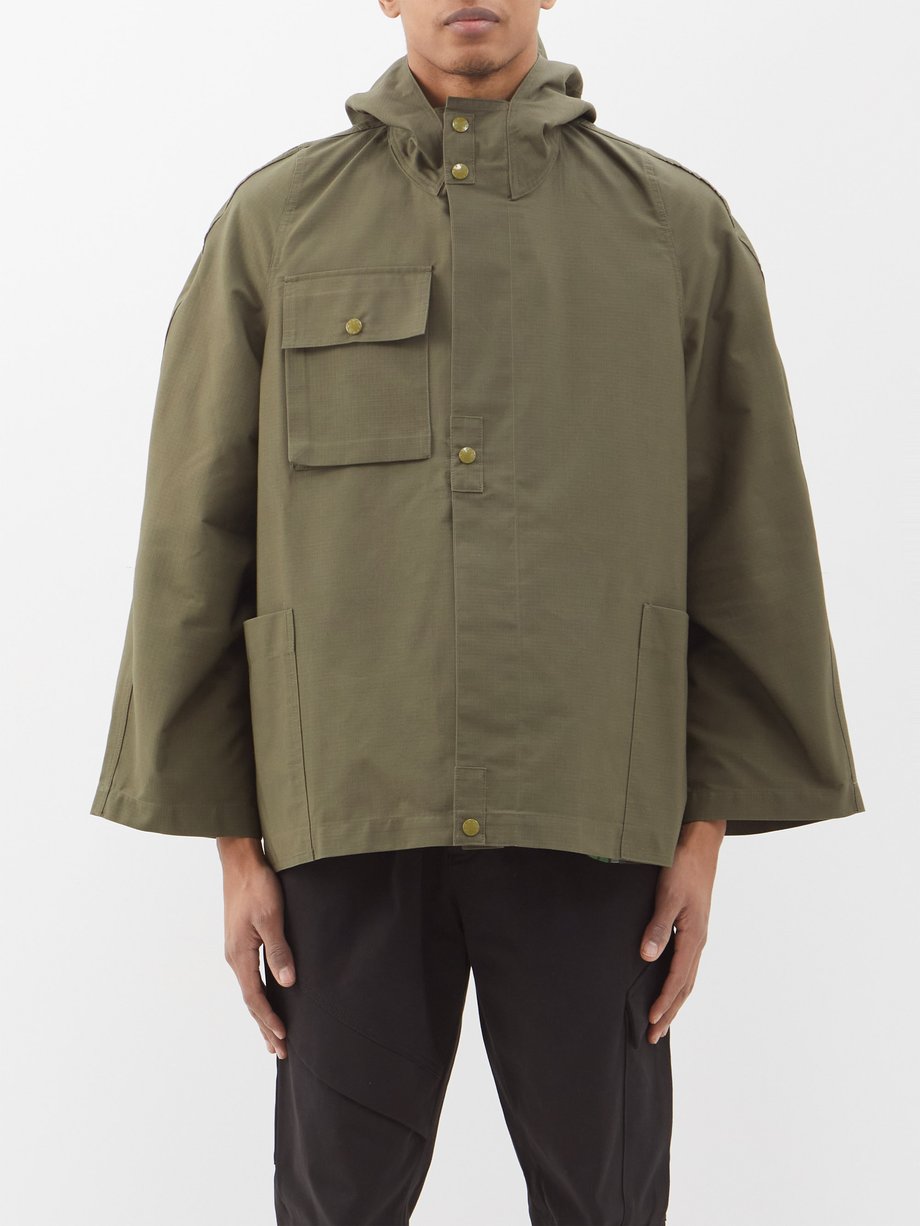 Green Hooded cotton-blend ripstop parka | 3Man | MATCHESFASHION US
