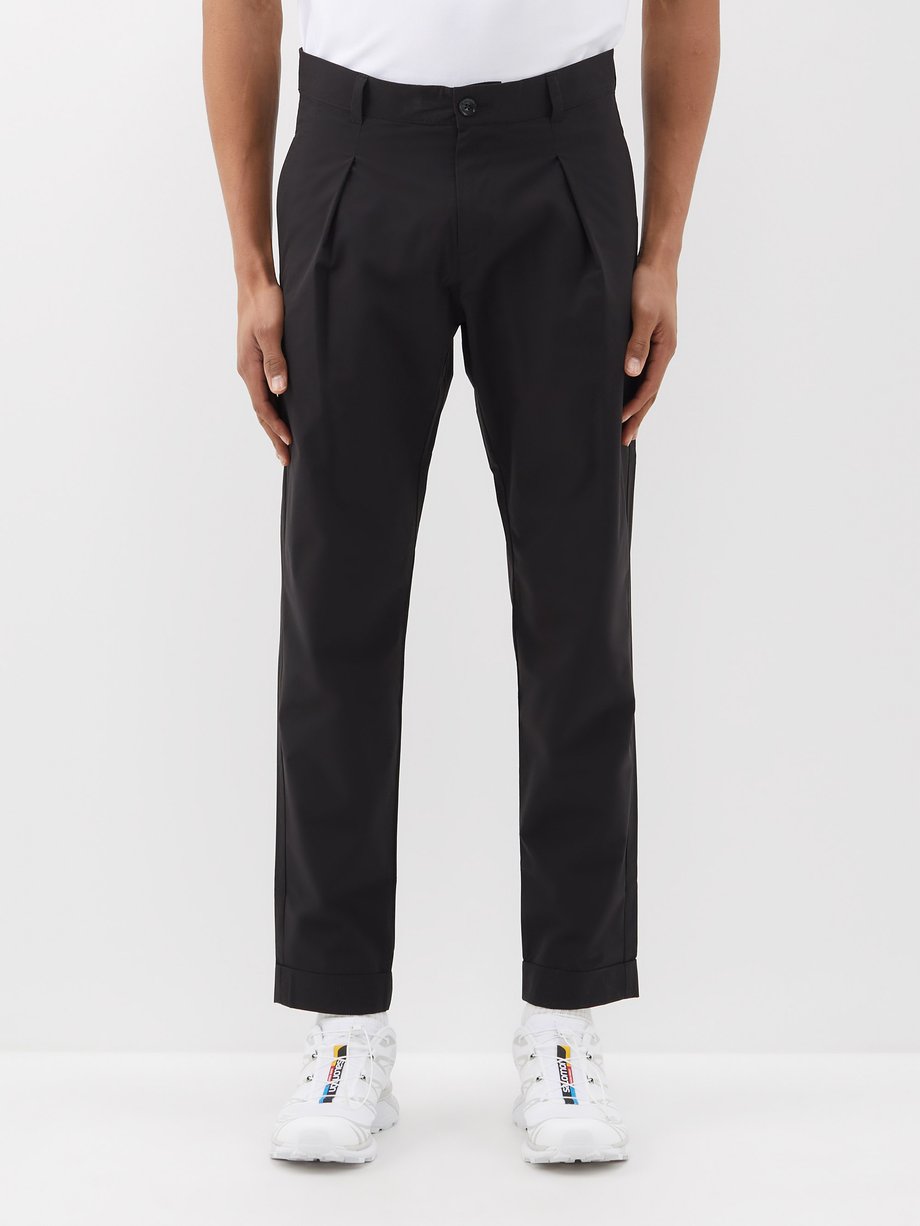 Black Levian pleated technical trousers | Bogner | MATCHES UK