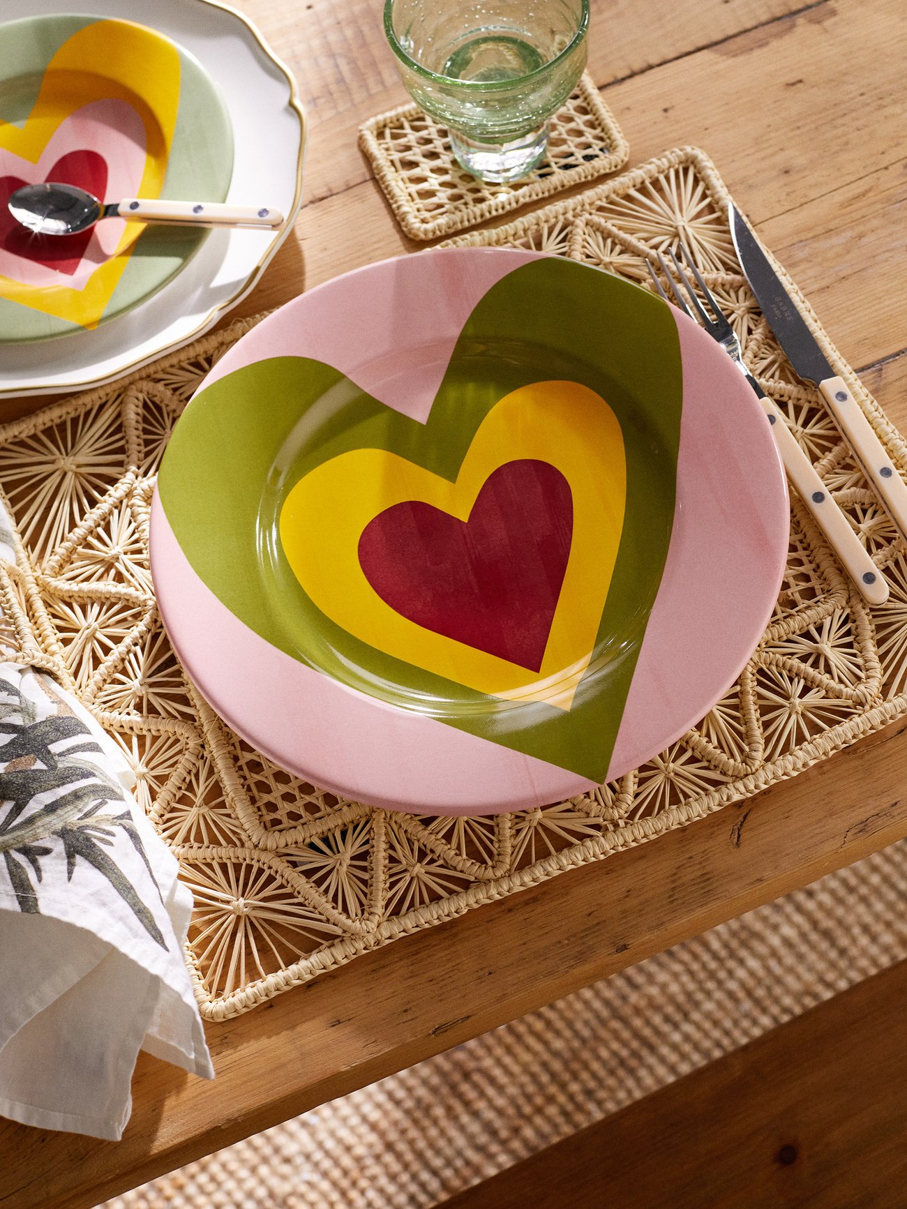 Buy Set of 2 Pink Heart Shaped Side Plates from the Next UK online shop