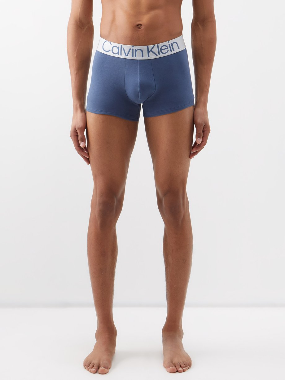 Blue Pack of three logo-jacquard boxer briefs | Calvin Klein Underwear | MATCHESFASHION