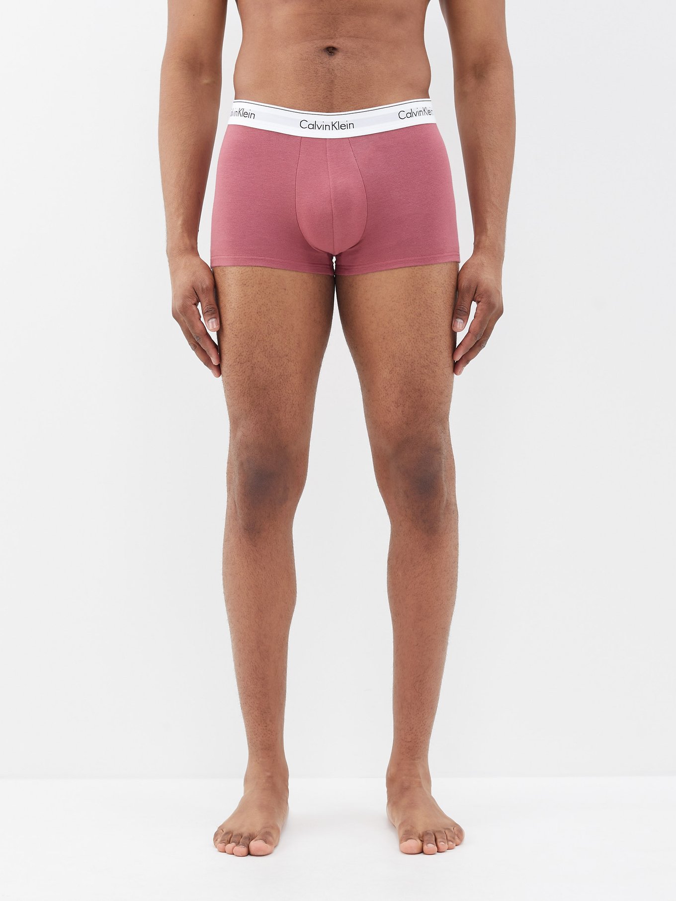 Pink Pack of three cotton-blend boxer briefs | Calvin Klein Underwear |  MATCHESFASHION US