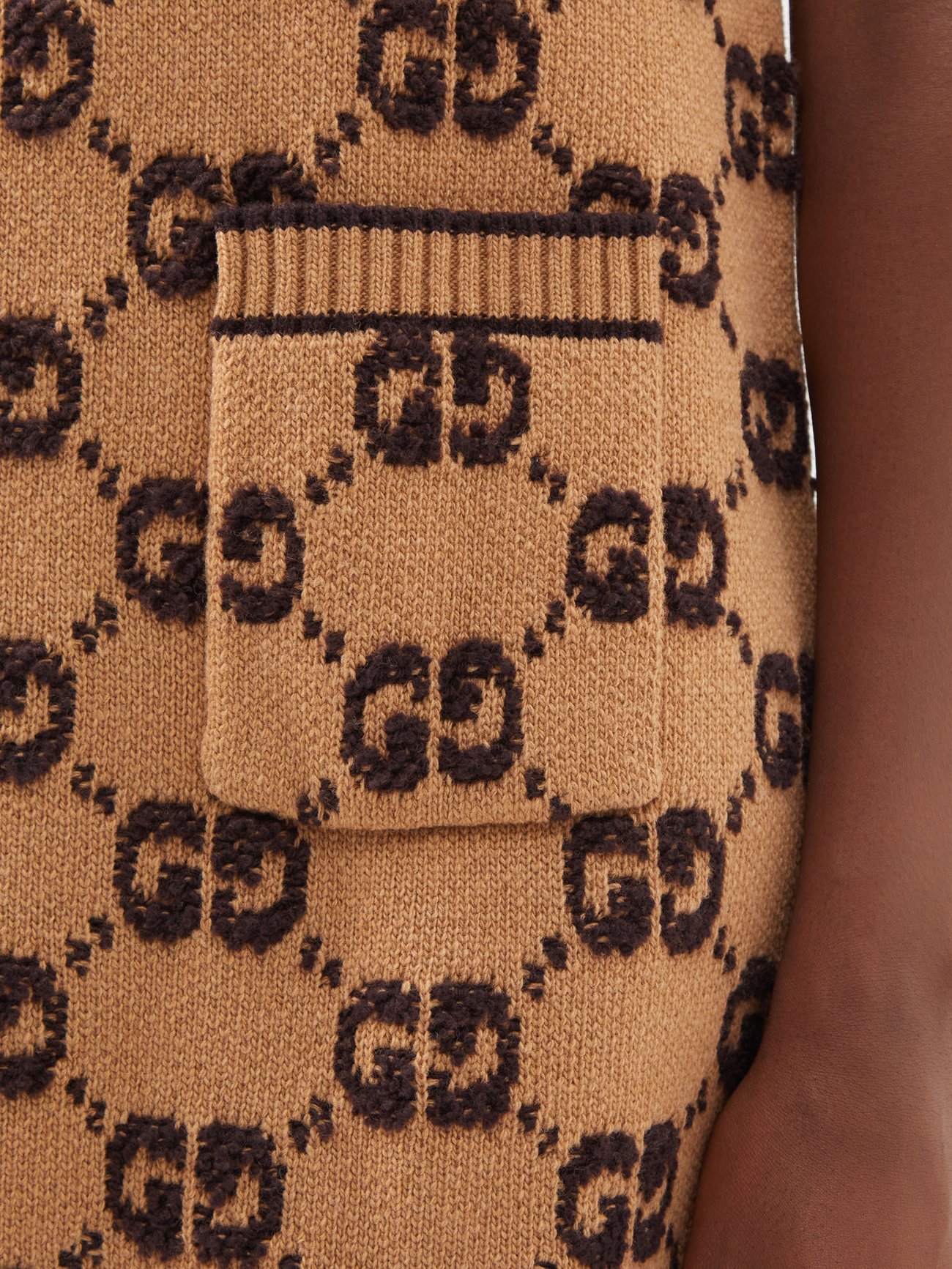 Knit Minidress in Beige - Gucci