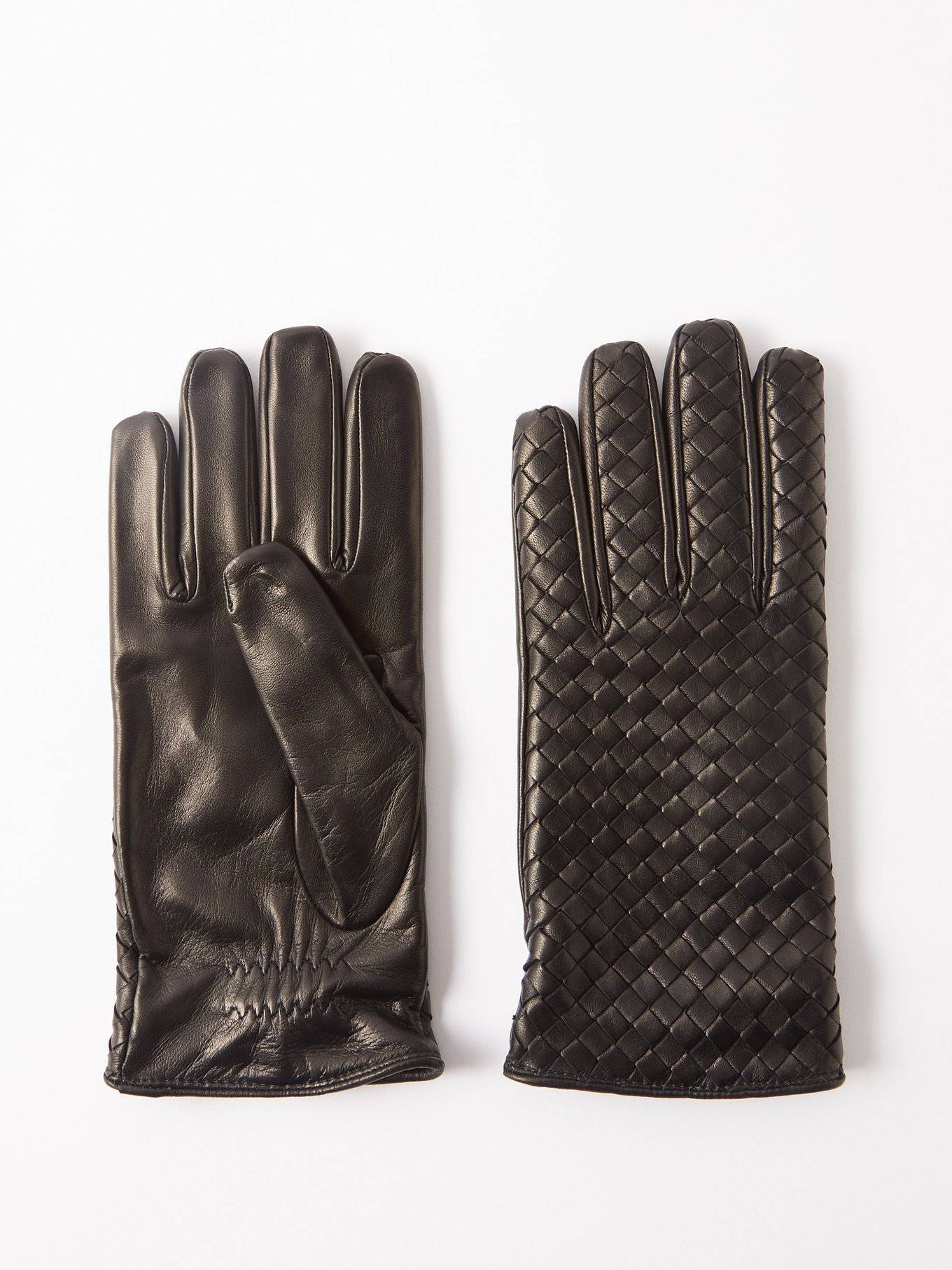 Intrecciato-leather gloves | Bottega Veneta