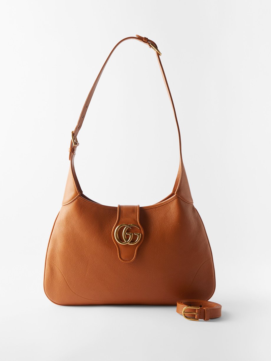 Aphrodite gg leather shoulder bag - Gucci - Women