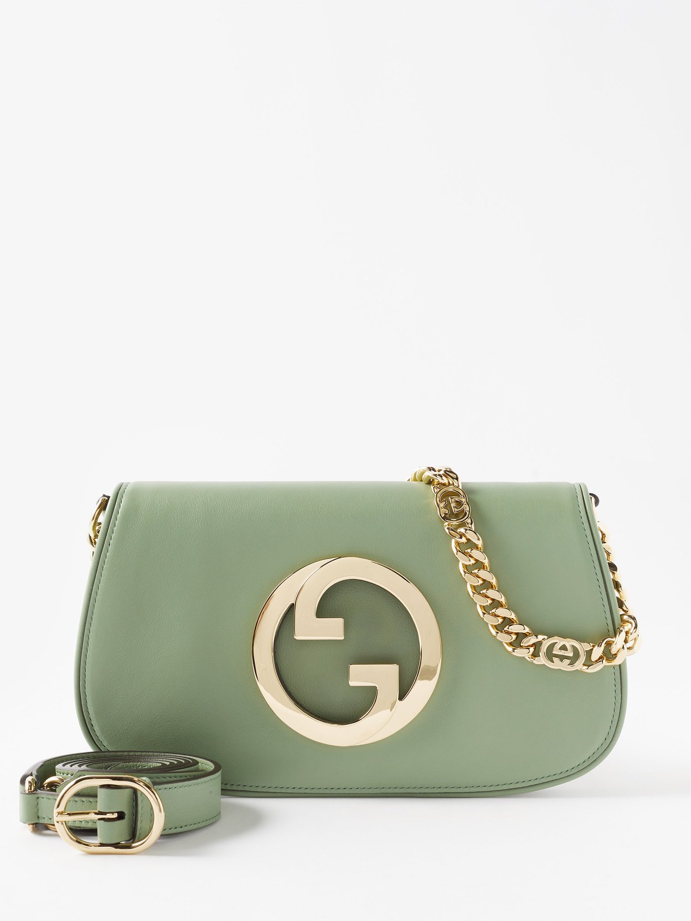 Green Blondie small leather shoulder bag | Gucci | MATCHESFASHION US