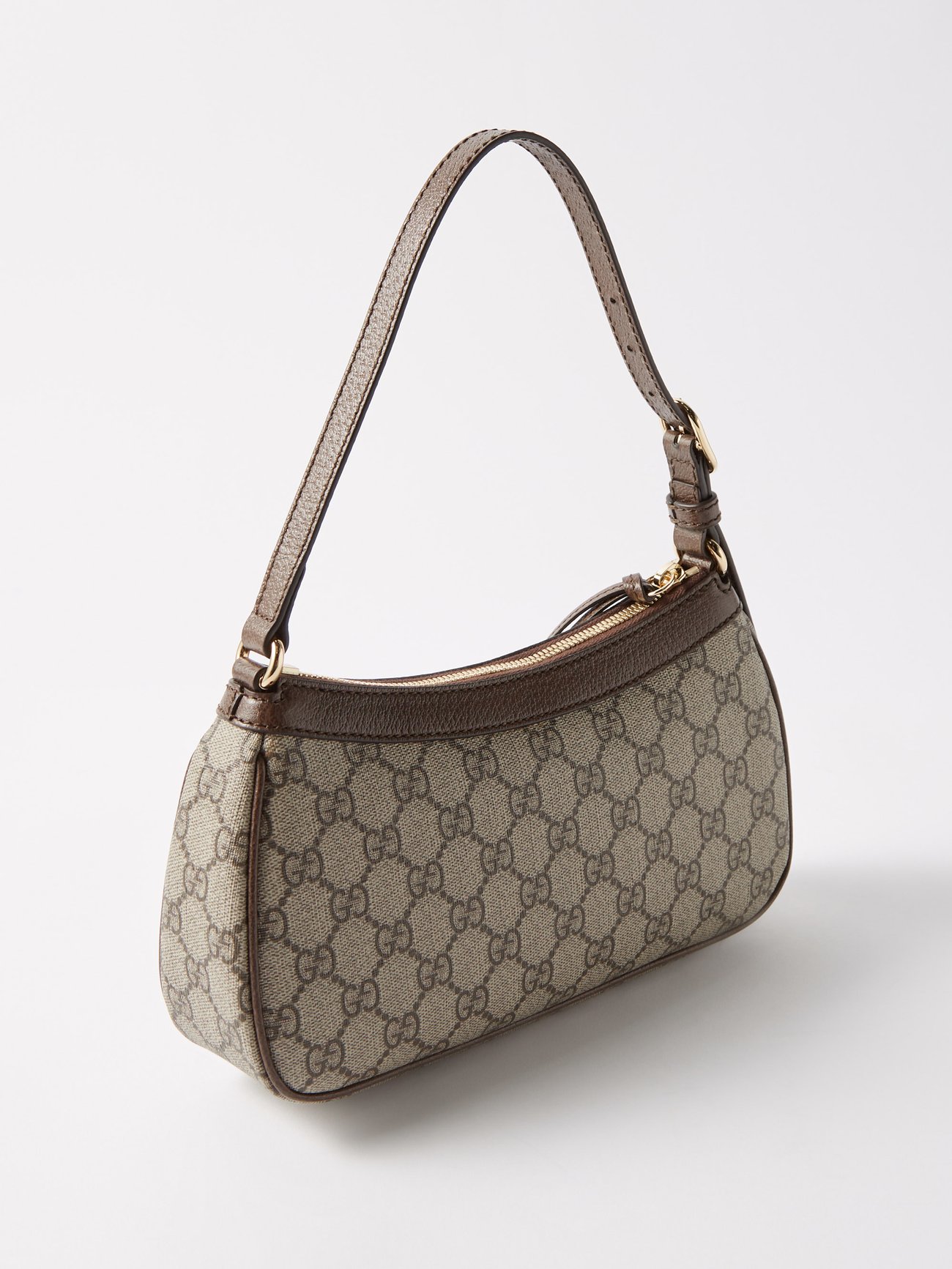 Gucci Ophidia Small GG Canvas Tote Shoulder Bag Beige