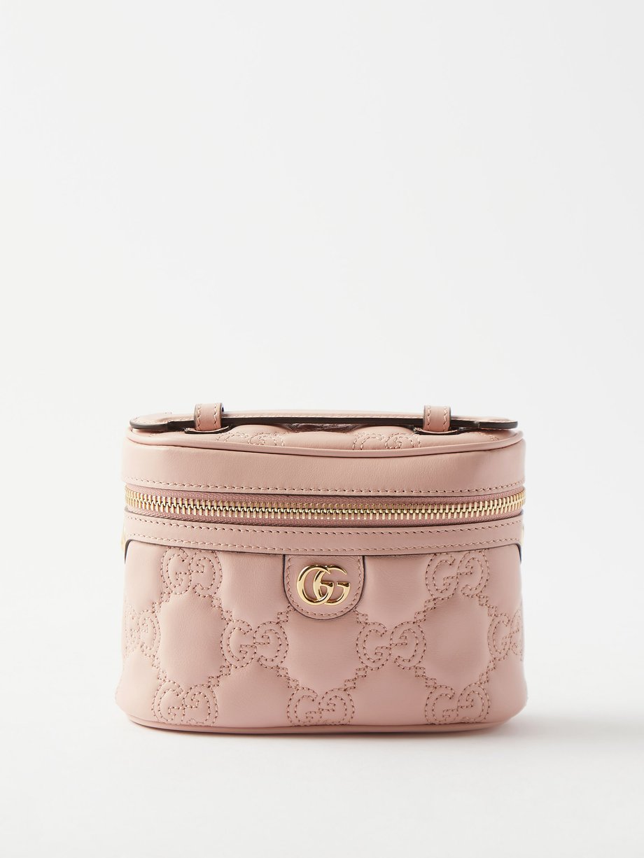 Pink GG matelassé-leather cross-body bag | Gucci | MATCHESFASHION UK