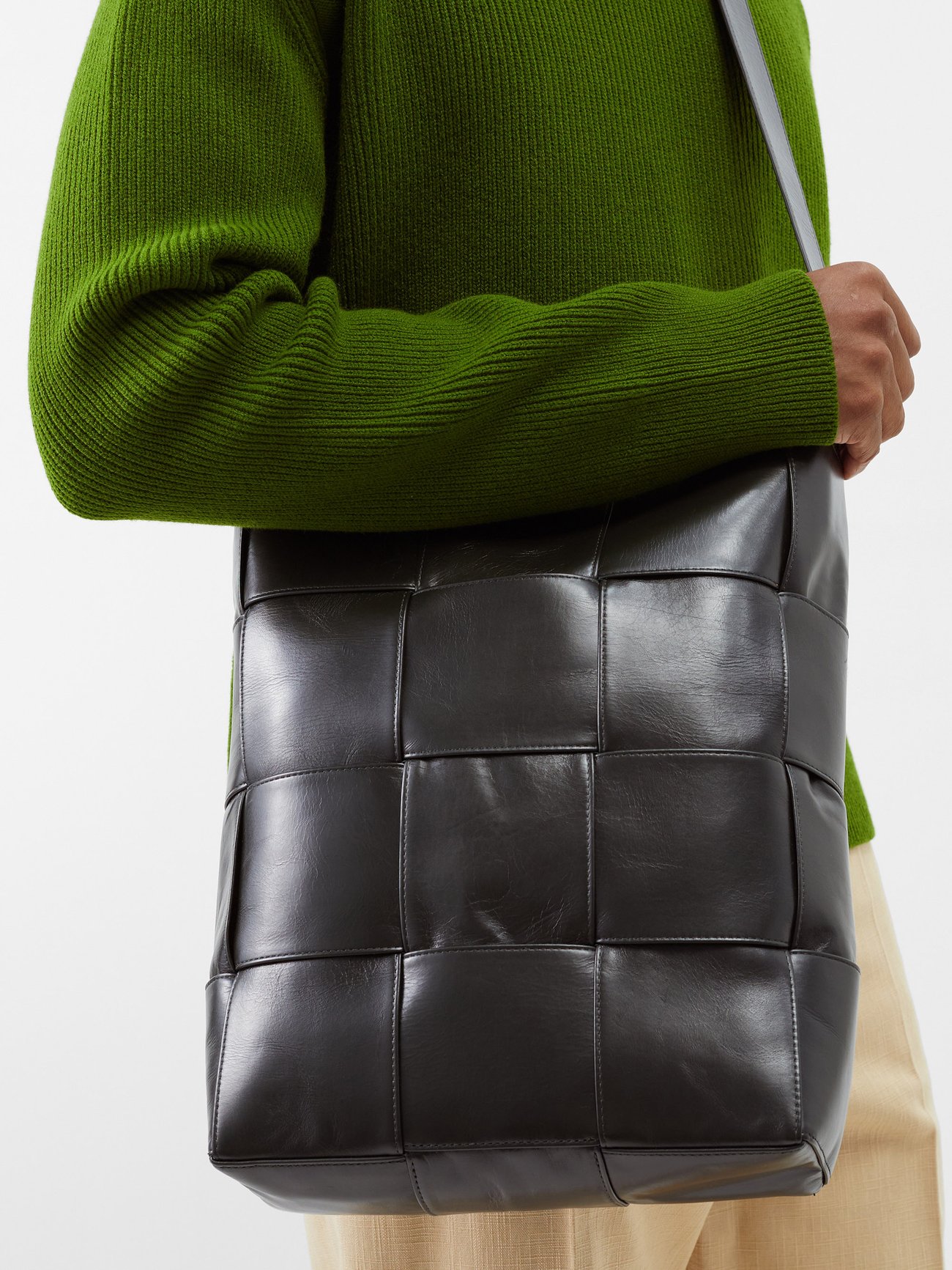 Nodini small Intrecciato leather cross-body bag, Bottega Veneta, MATCHESFASHION.COM US in 2023