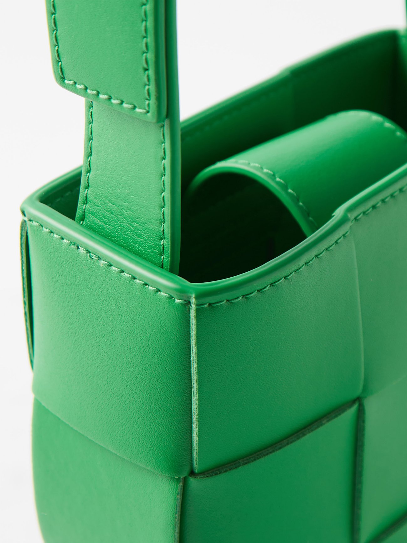 Bottega Veneta Intrecciato Metallic Olive Leather Crossbody Bag - 1BL5FA