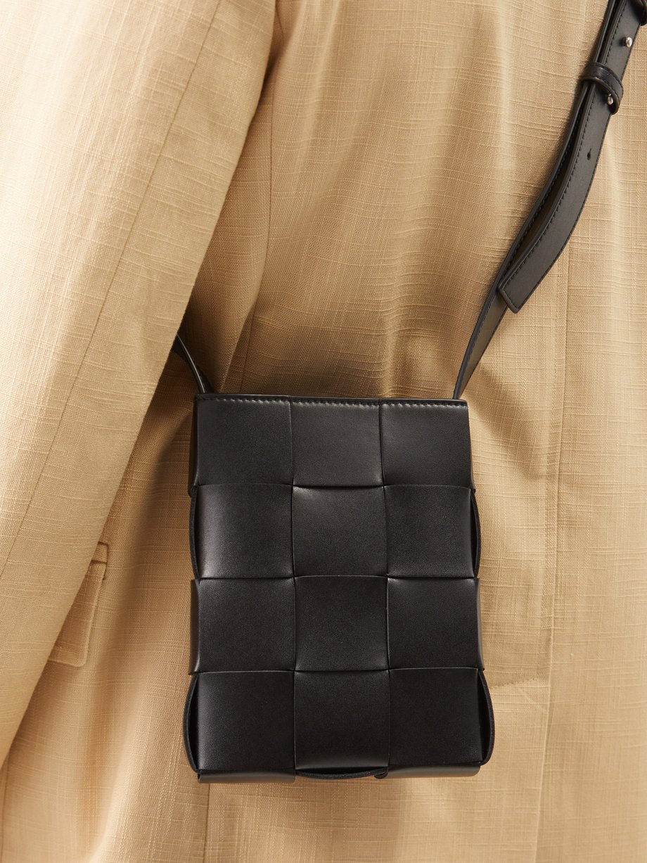 Bottega Veneta Dark Brown Intrecciato Leather Padded Cassette Shoulder Bag