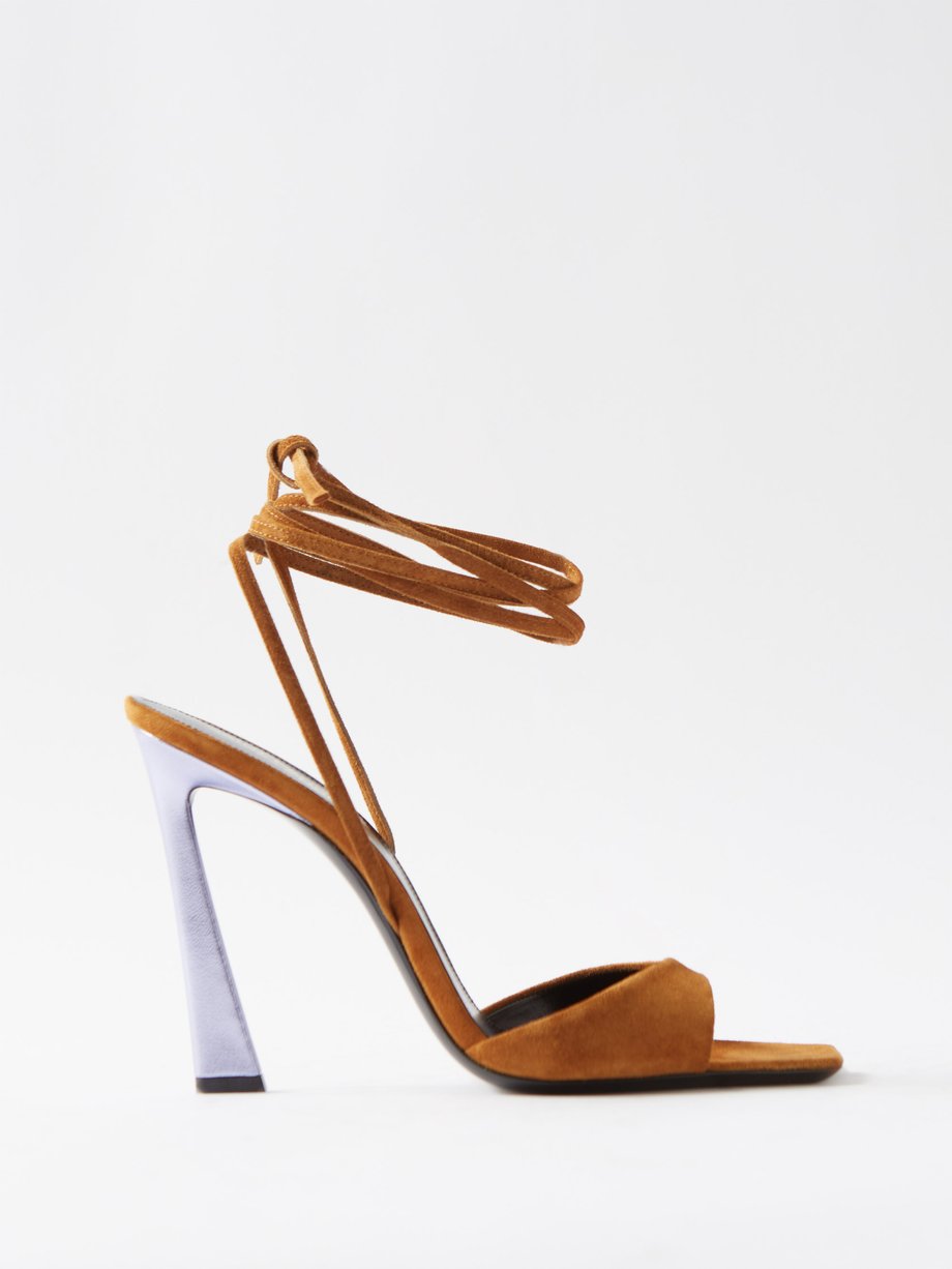 Sam Edelman Yaro Suede Ankle Strap Block Heel Dress Sandals | Dillard's