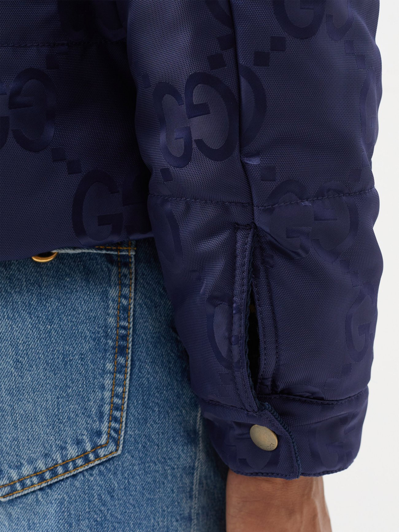 Gucci Men's GG Supreme Reversible Denim Jacket