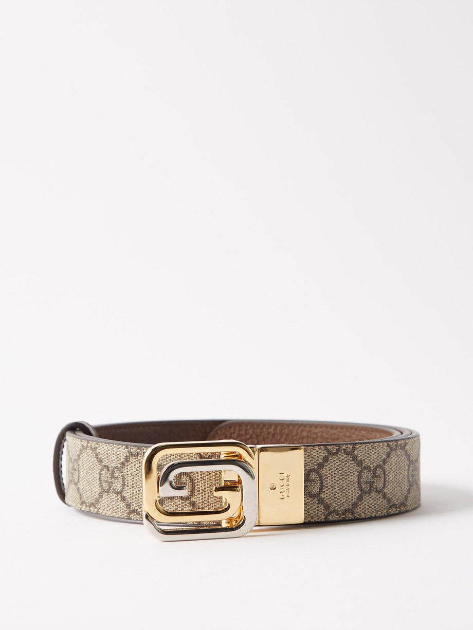Mission evaluerbare Matematik Beige GG-buckle faux-leather belt | Gucci | MATCHESFASHION US