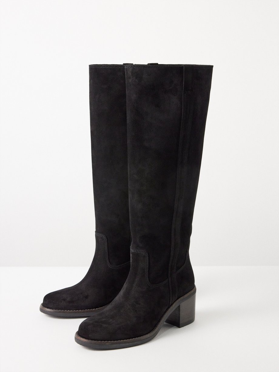 Bevæger sig ikke Ooze Ruddy Black Seenia leather knee-high boots | Isabel Marant | MATCHESFASHION US