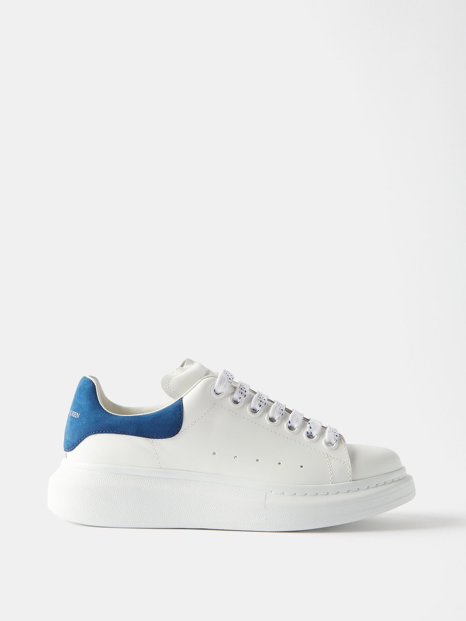 White Oversized leather trainers | Alexander McQueen | MATCHES US