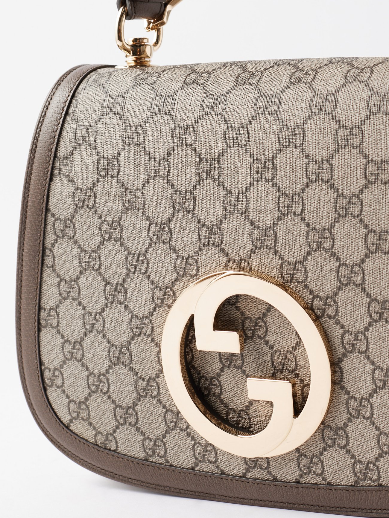 Gucci Blondie Small Shoulder Bag White in Leather with Gold-tone - US