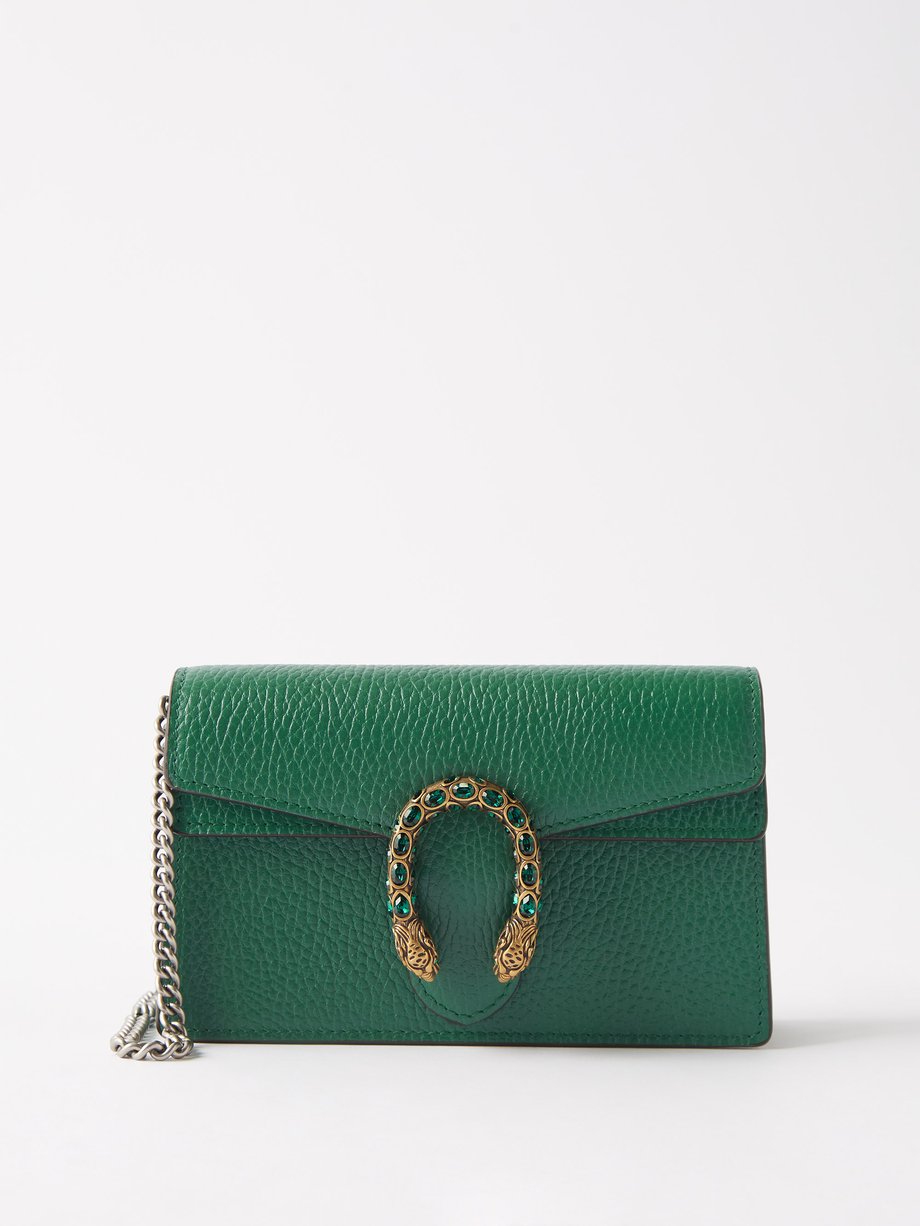 Green Dionysus super mini leather bag | | MATCHESFASHION US