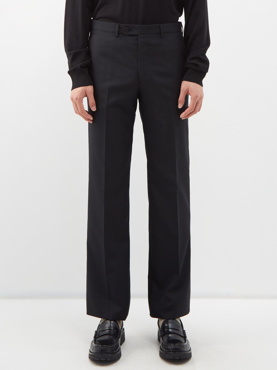 Husbands Paris BLACK Tropical wool-blend suit trousers | 매치스패션, 모던 럭셔리 ...