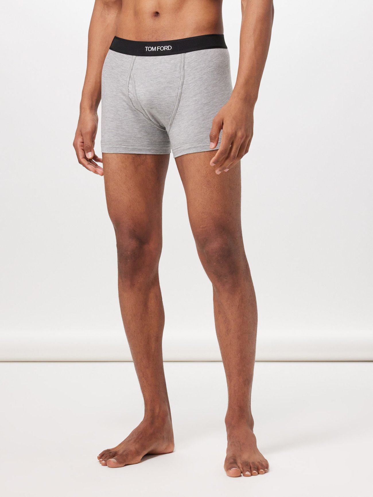 Grey Pack of two cotton-blend boxer briefs | Tom Ford | MATCHESFASHION UK