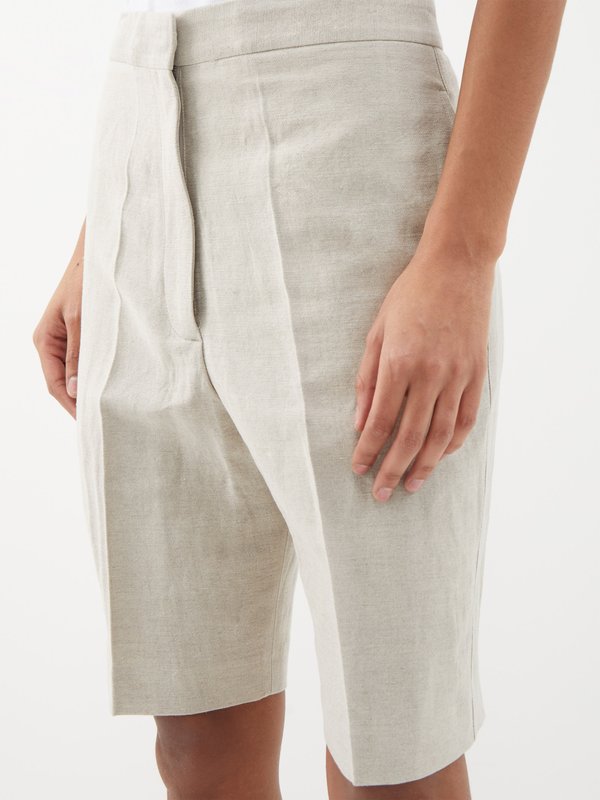 Raey Relaxed linen-blend tailored shorts